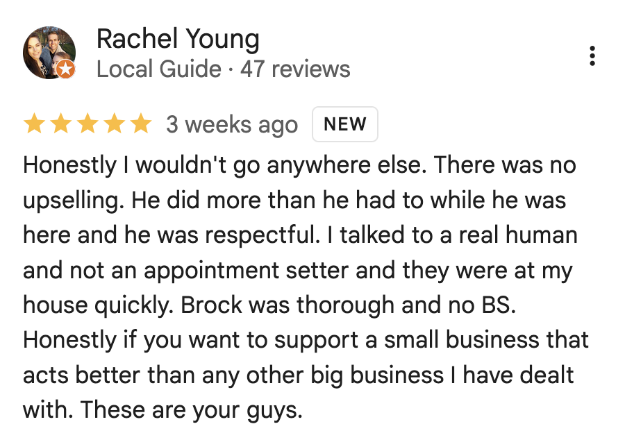 Spud Pest Control Google Review